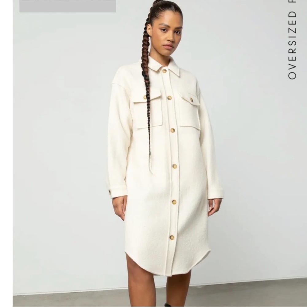 OAK + FORT Tan Wool Jacket